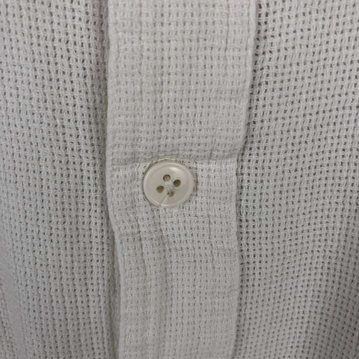 Vintage LLBean short-sleeved cotton box shirt from the 1990s, equivalent to men's size XL. cotton white type Vintage Second Hand