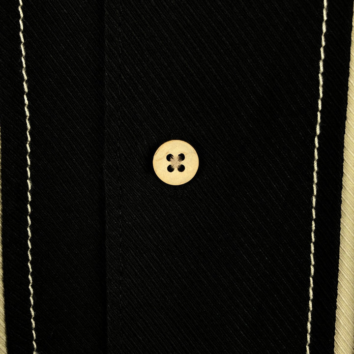 CUBAVERA Short-Sleeve Poly/Rayon Box Shirt, Men's Size XL Rayon black type Vintage Second Hand