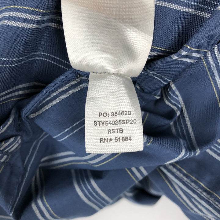 Patagonia 54025SP20 Bandito Shirt, Short Sleeve, Striped Shirt, Men's Size M (approx.) polyester blue type Vintage Second Hand