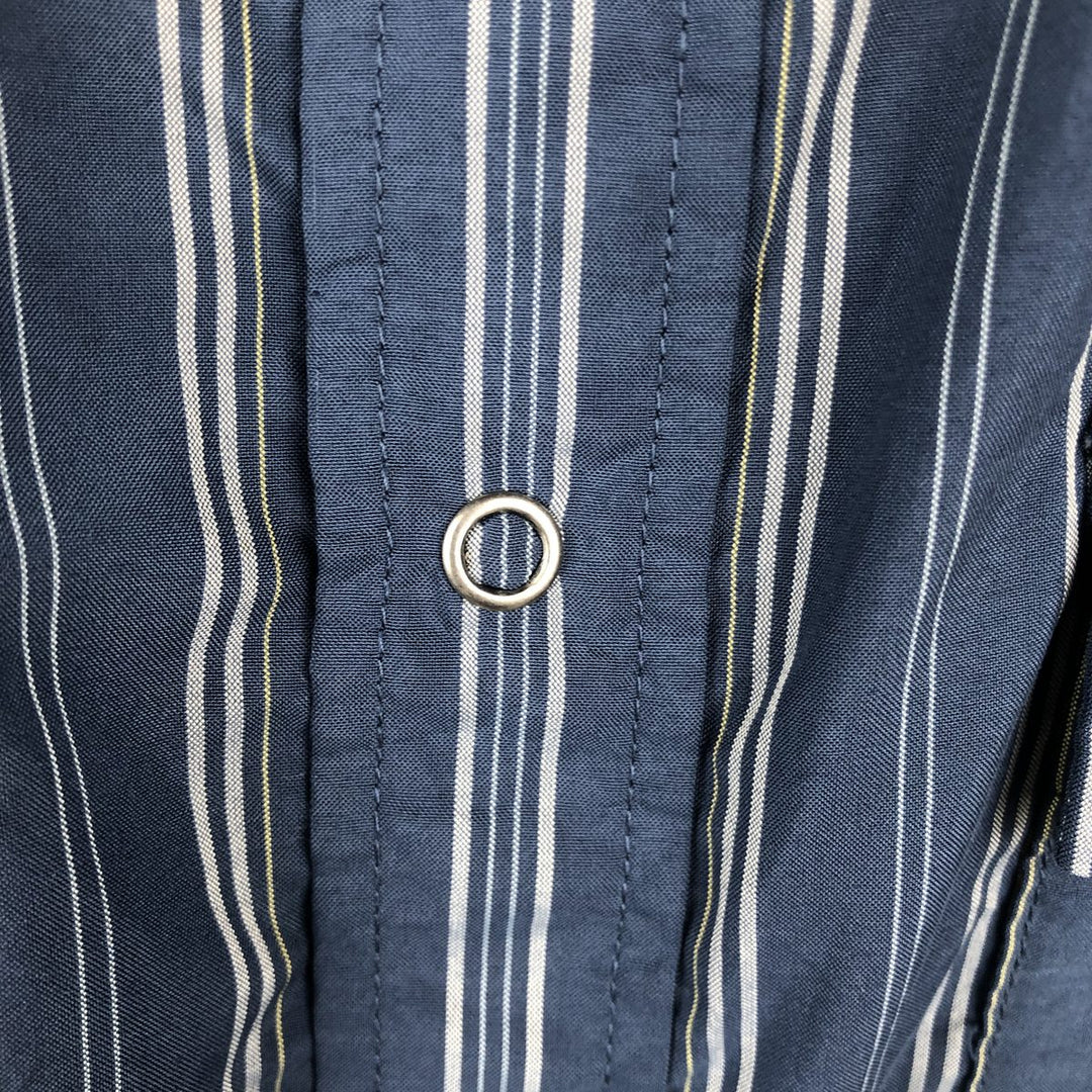 Patagonia 54025SP20 Bandito Shirt, Short Sleeve, Striped Shirt, Men's Size M (approx.) polyester blue type Vintage Second Hand