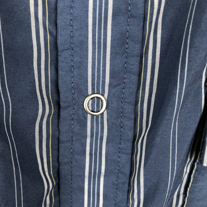 Patagonia 54025SP20 Bandito Shirt, Short Sleeve, Striped Shirt, Men's Size M (approx.) polyester blue type Vintage Second Hand