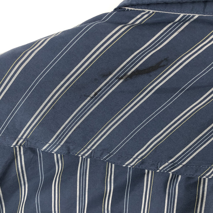 Patagonia 54025SP20 Bandito Shirt, Short Sleeve, Striped Shirt, Men's Size M (approx.) polyester blue type Vintage Second Hand