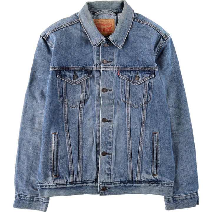 Levi's 72334 denim jacket, denim jacket, men's size L cotton blue type Vintage Second Hand