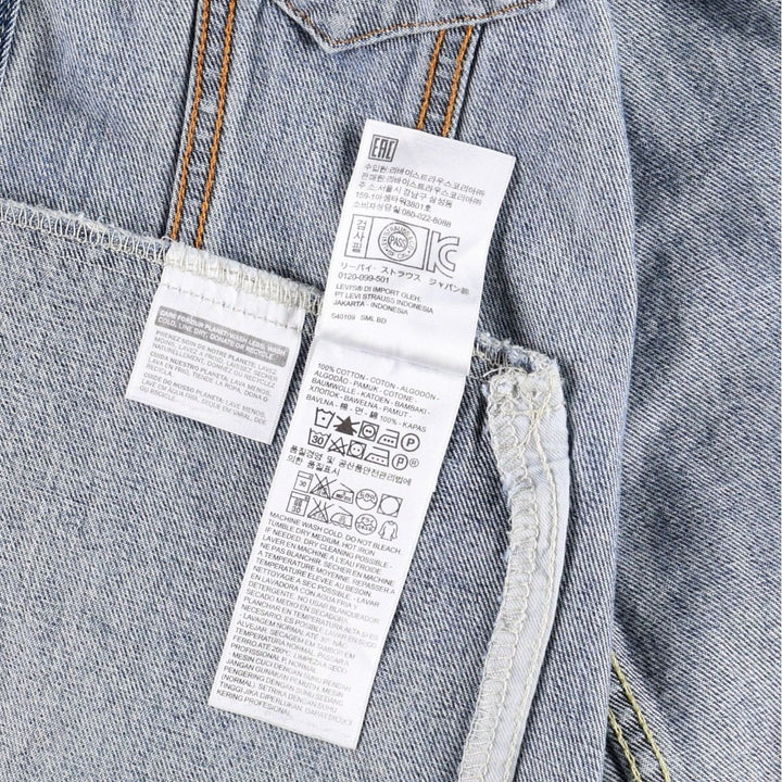 Levi's 72334 denim jacket, denim jacket, men's size L cotton blue type Vintage Second Hand