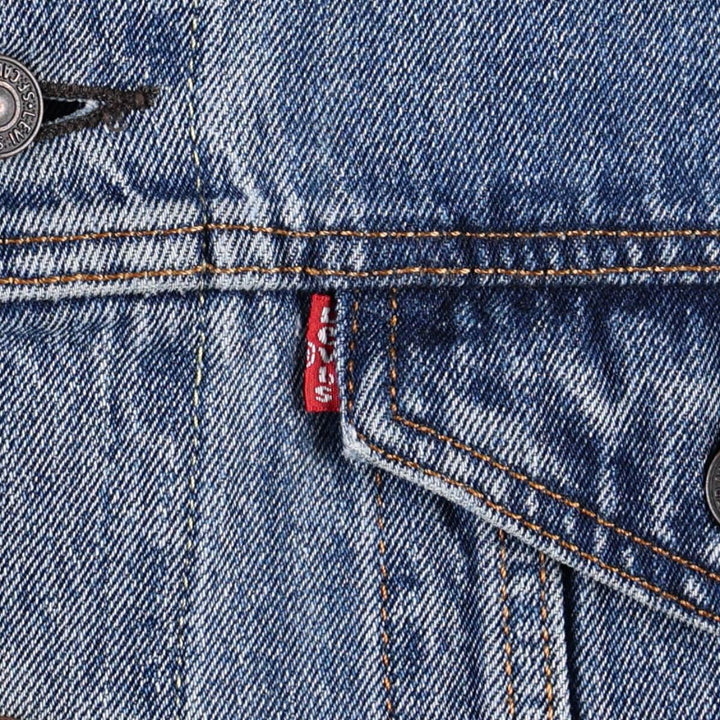 Levi's 72334 denim jacket, denim jacket, men's size L cotton blue type Vintage Second Hand