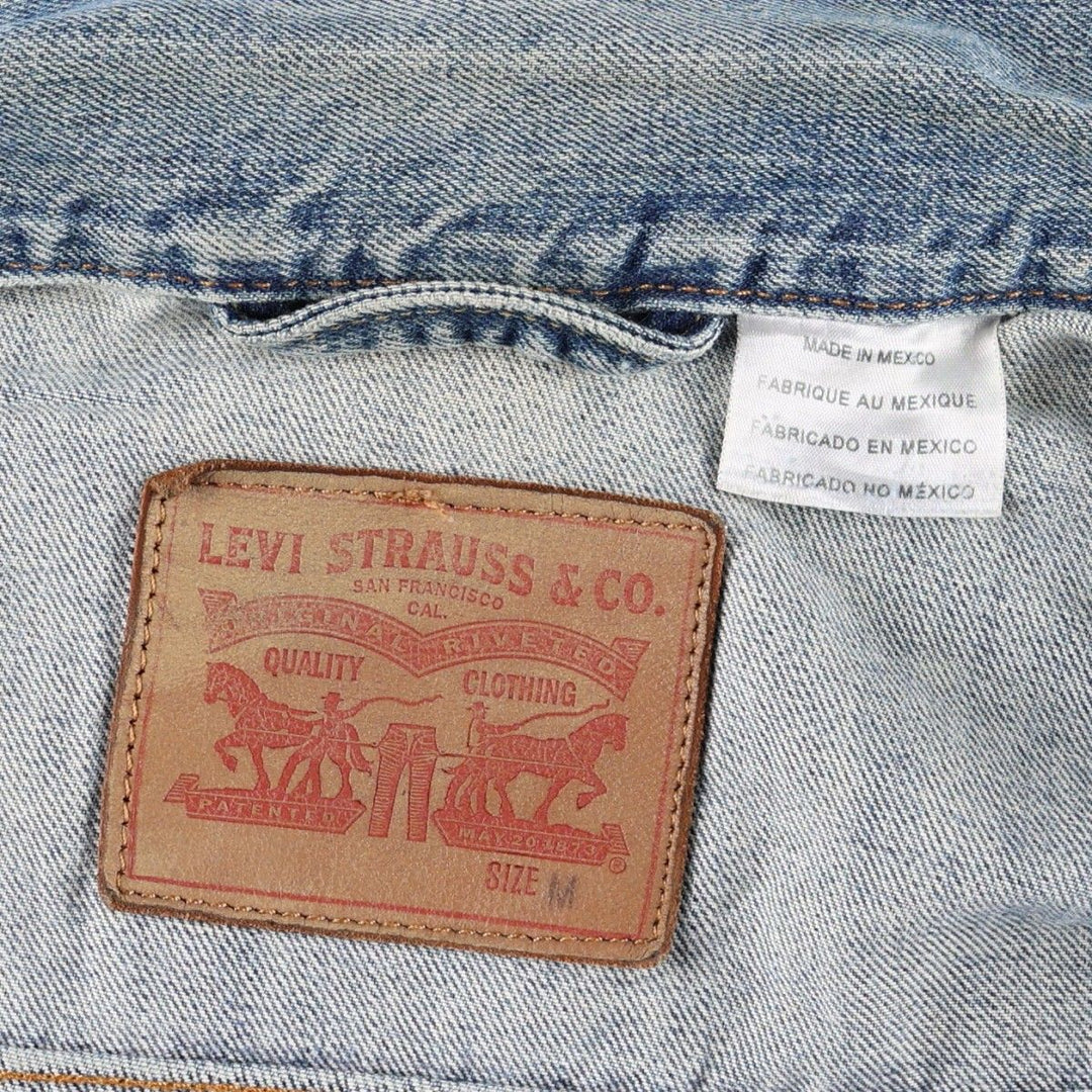 Levi's denim jacket, denim jacket, men's size M cotton blue type Vintage Second Hand