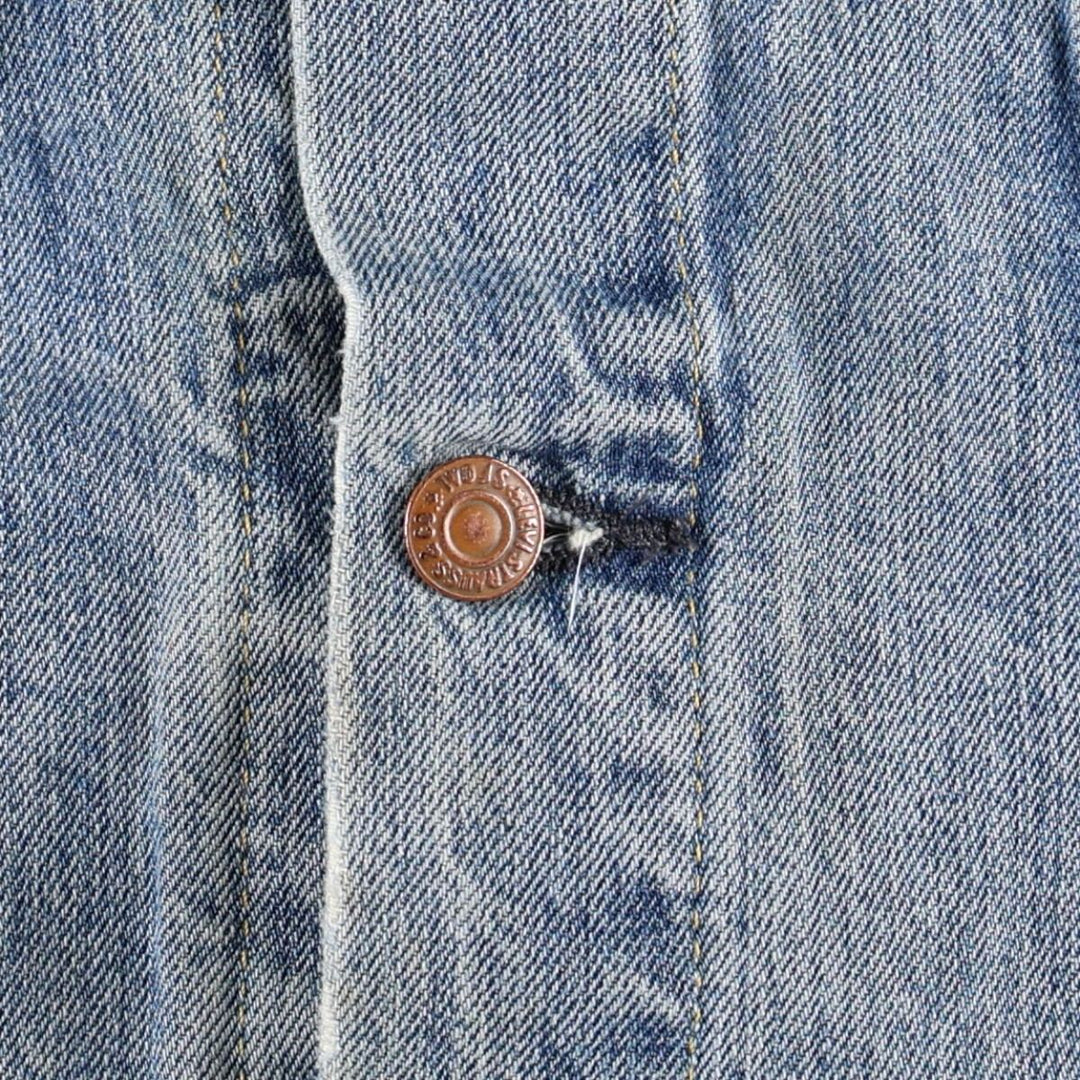 Levi's denim jacket, denim jacket, men's size M cotton blue type Vintage Second Hand