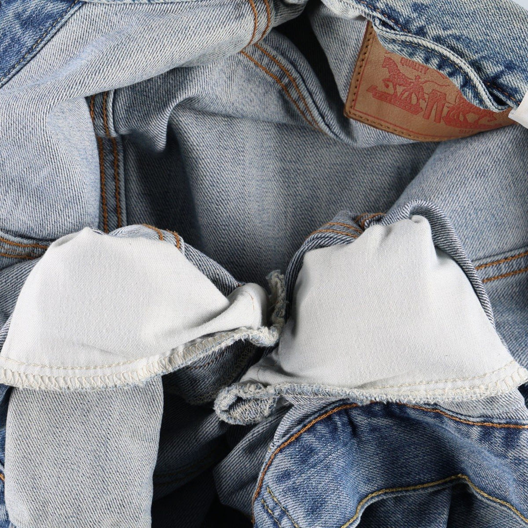Levi's denim jacket, denim jacket, men's size M cotton blue type Vintage Second Hand