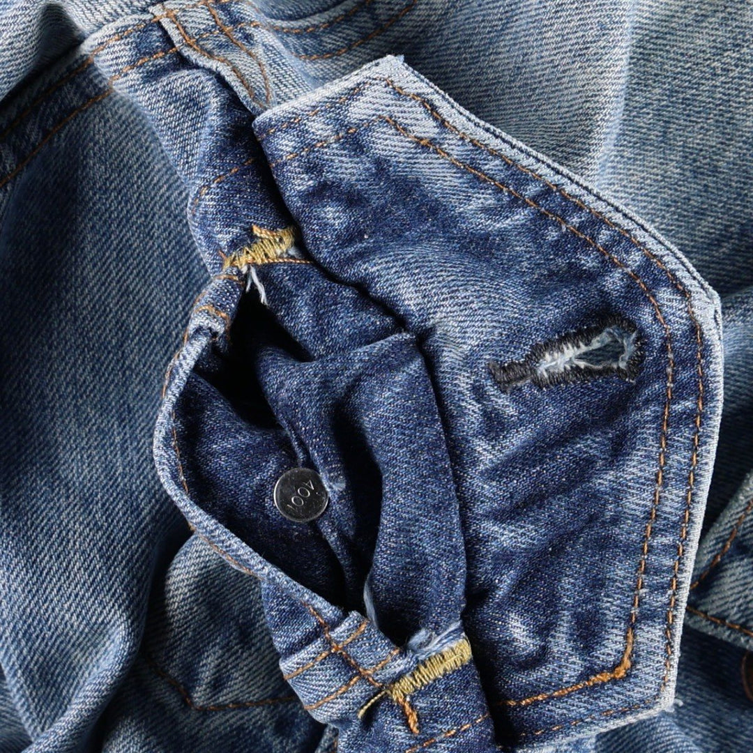 Levi's denim jacket, denim jacket, men's size M cotton blue type Vintage Second Hand