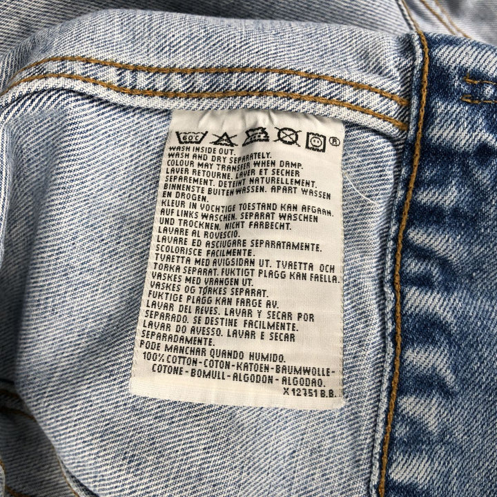 1990'S Levi's 70500-0283 Euro Model Denim Jacket (Men's Size M equivalent) Vintage cotton blue type Vintage Second Hand