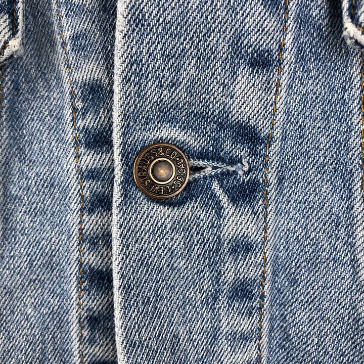 1990'S Levi's 70500-0283 Euro Model Denim Jacket (Men's Size M equivalent) Vintage cotton blue type Vintage Second Hand