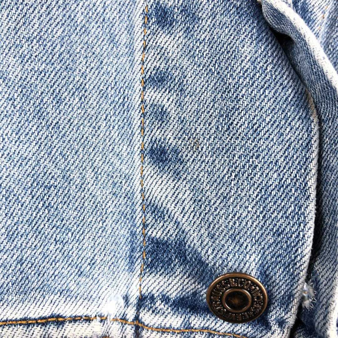 1990'S Levi's 70500-0283 Euro Model Denim Jacket (Men's Size M equivalent) Vintage cotton blue type Vintage Second Hand