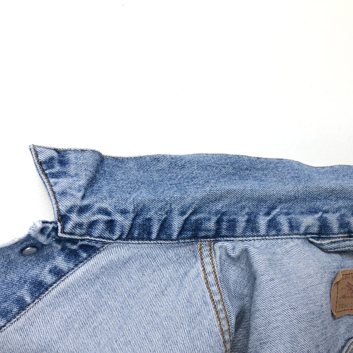 1990'S Levi's 70500-0283 Euro Model Denim Jacket (Men's Size M equivalent) Vintage cotton blue type Vintage Second Hand