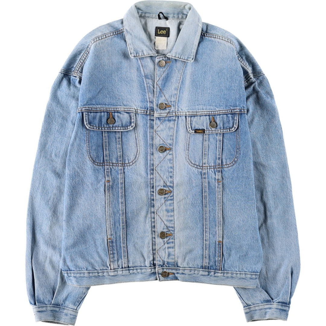 ~90'S Lee Denim Jacket (Men's Size M, equivalent) Vintage cotton blue type Vintage Second Hand
