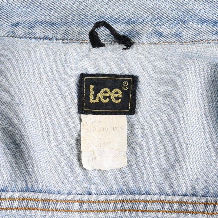 ~90'S Lee Denim Jacket (Men's Size M, equivalent) Vintage cotton blue type Vintage Second Hand