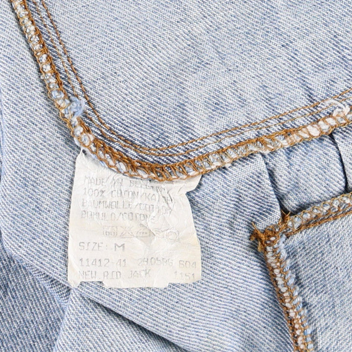 ~90'S Lee Denim Jacket (Men's Size M, equivalent) Vintage cotton blue type Vintage Second Hand