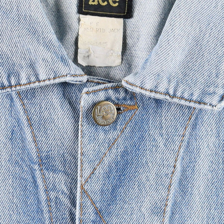~90'S Lee Denim Jacket (Men's Size M, equivalent) Vintage cotton blue type Vintage Second Hand