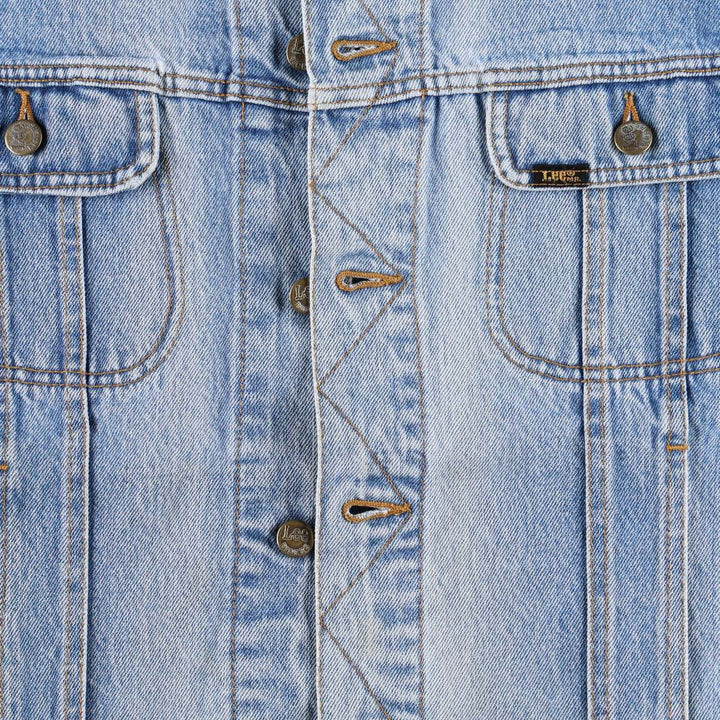 ~90'S Lee Denim Jacket (Men's Size M, equivalent) Vintage cotton blue type Vintage Second Hand