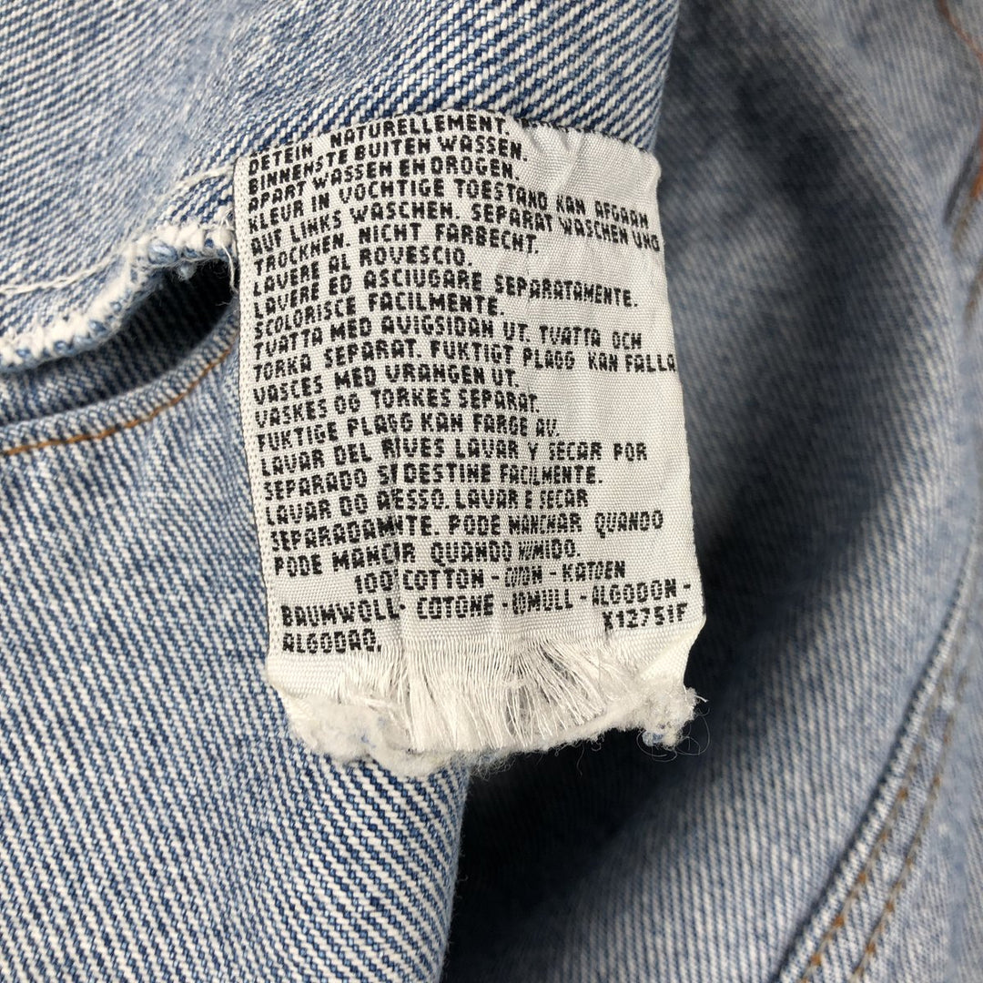 1990'S Levi's 70491-0482 Euro Model Denim Jacket (Men's Size S equivalent) Vintage cotton blue type Vintage Second Hand