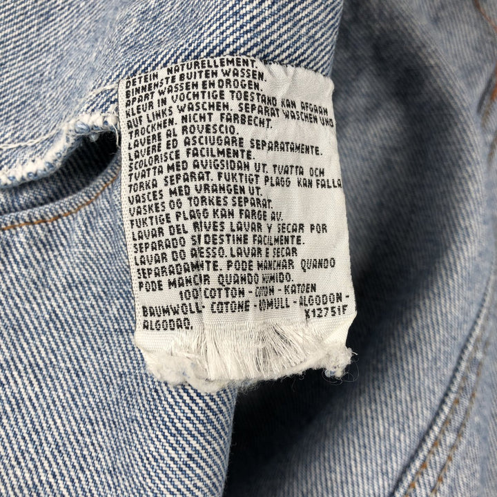 1990'S Levi's 70491-0482 Euro Model Denim Jacket (Men's Size S equivalent) Vintage cotton blue type Vintage Second Hand