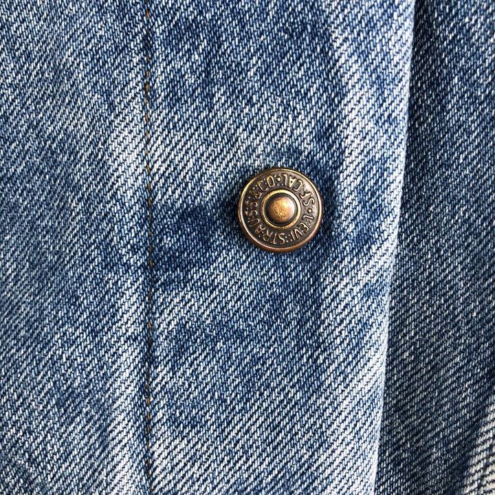 1990'S Levi's 70491-0482 Euro Model Denim Jacket (Men's Size S equivalent) Vintage cotton blue type Vintage Second Hand