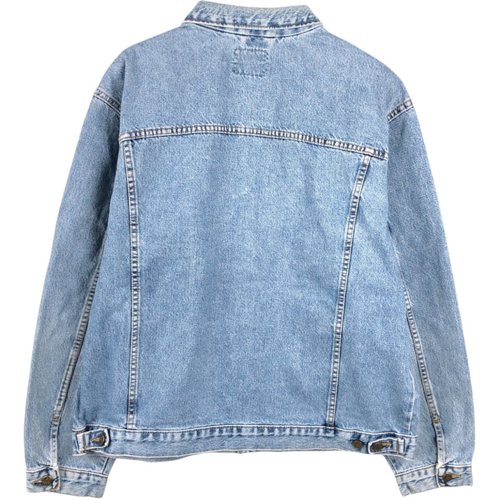 ~90'S Lee RIDER JACKET Denim Jacket, Men's XXL equivalent, Vintage cotton blue type Vintage Second Hand