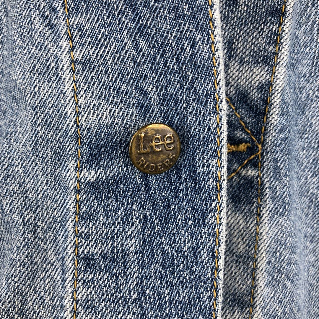 ~90'S Lee RIDER JACKET Denim Jacket, Men's XXL equivalent, Vintage cotton blue type Vintage Second Hand