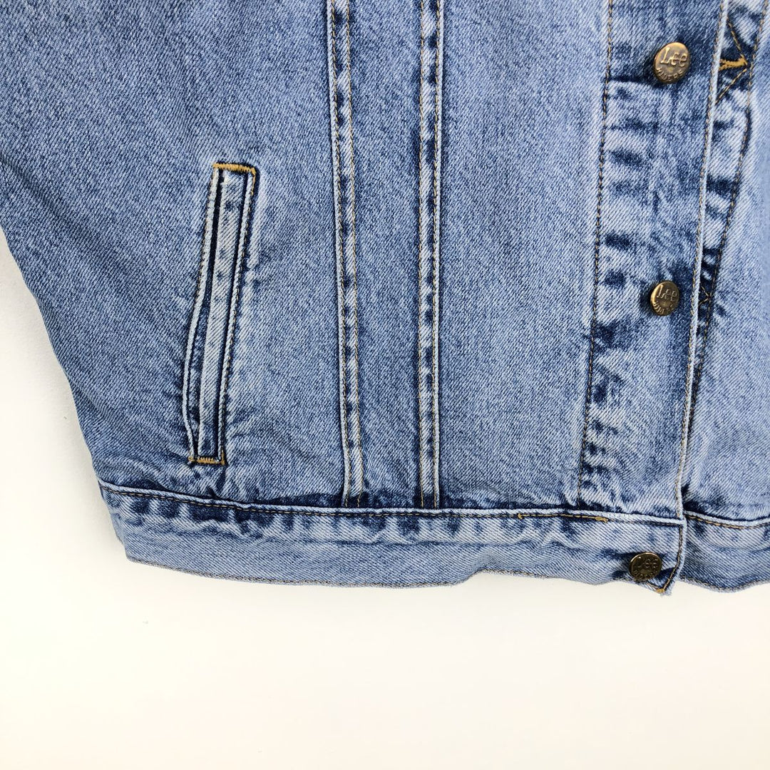 ~90'S Lee RIDER JACKET Denim Jacket, Men's XXL equivalent, Vintage cotton blue type Vintage Second Hand