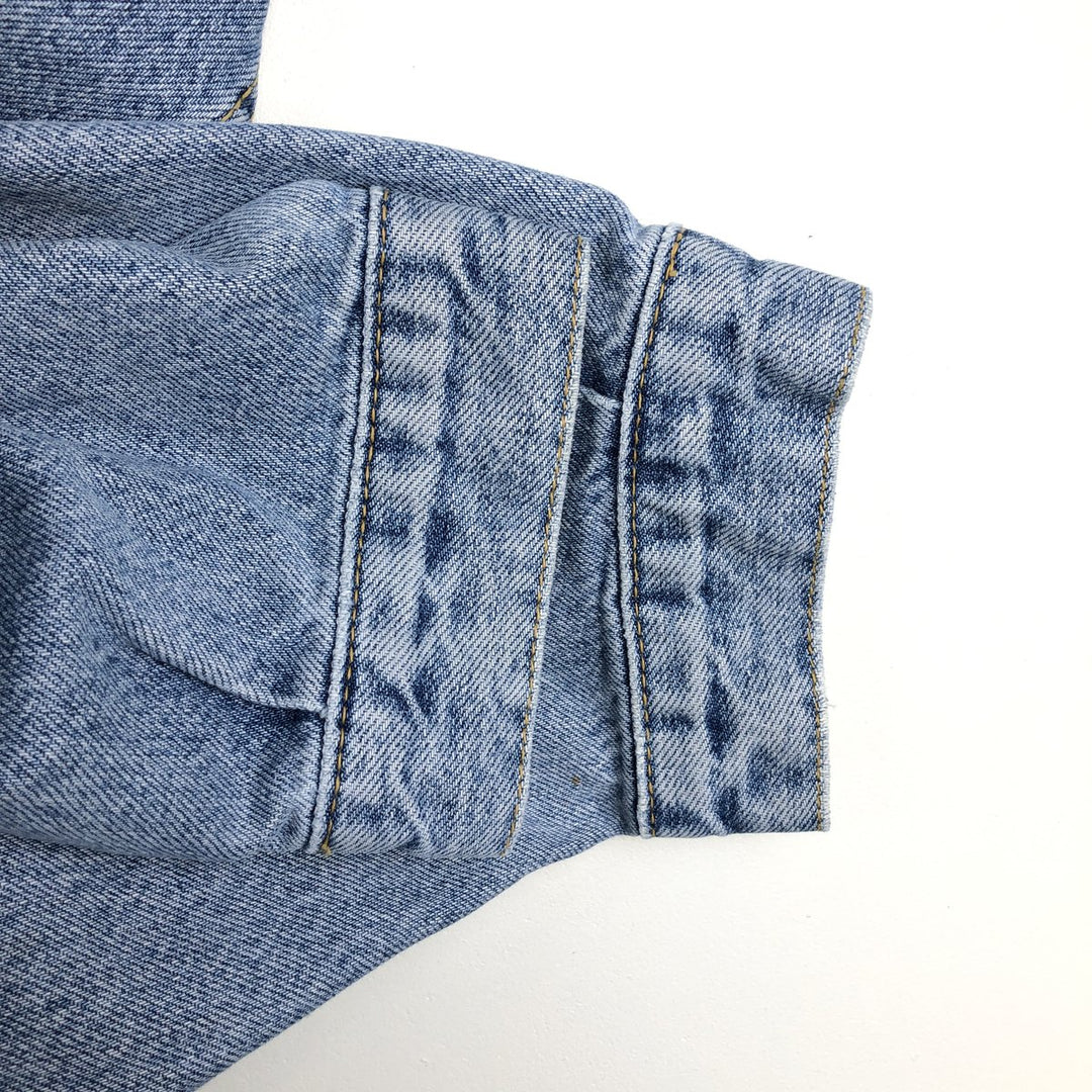 ~90'S Lee RIDER JACKET Denim Jacket, Men's XXL equivalent, Vintage cotton blue type Vintage Second Hand