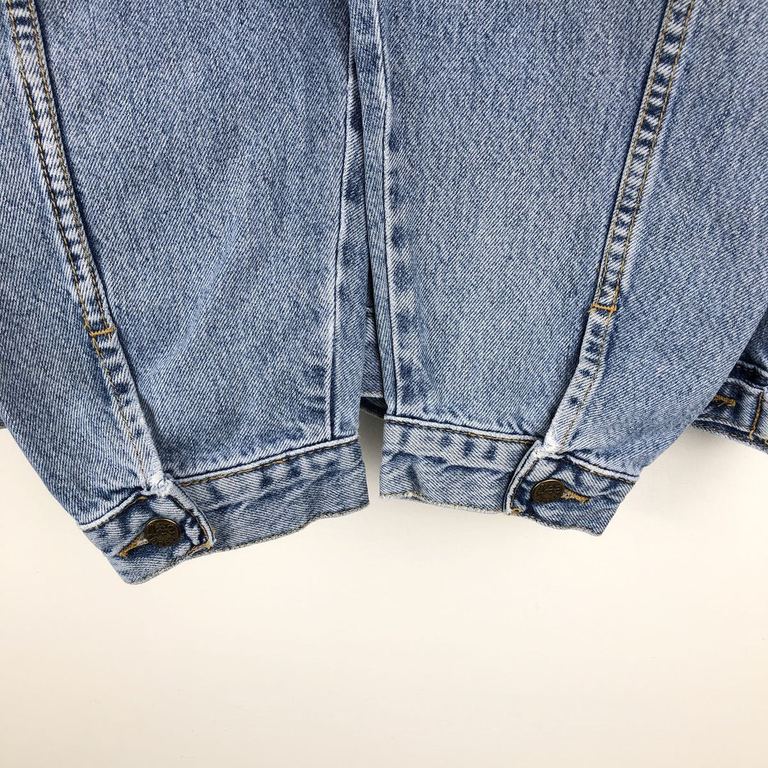 ~90'S Lee RIDER JACKET Denim Jacket, Men's XXL equivalent, Vintage cotton blue type Vintage Second Hand