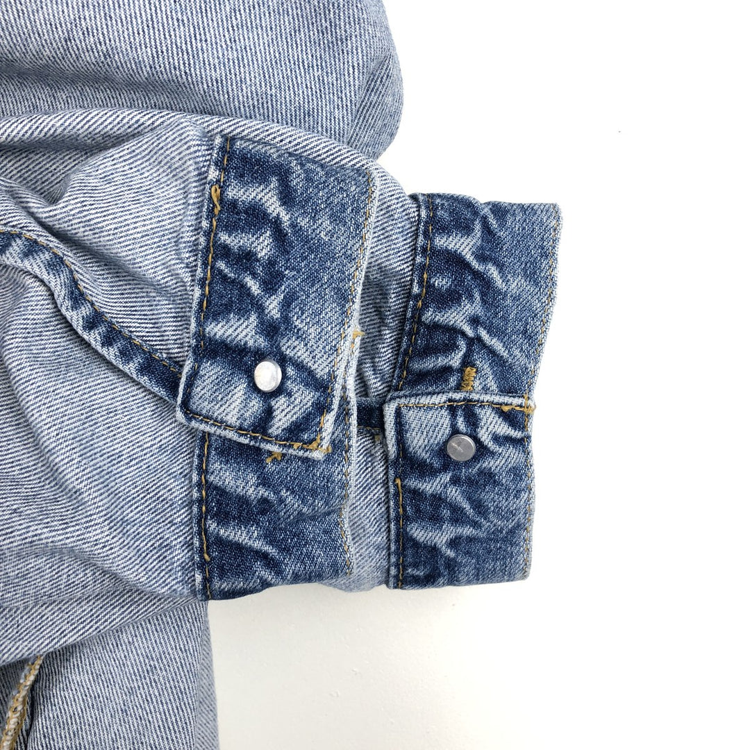 ~90'S Lee RIDER JACKET Denim Jacket, Men's XXL equivalent, Vintage cotton blue type Vintage Second Hand