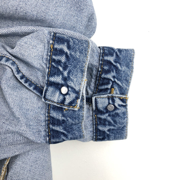 ~90'S Lee RIDER JACKET Denim Jacket, Men's XXL equivalent, Vintage cotton blue type Vintage Second Hand