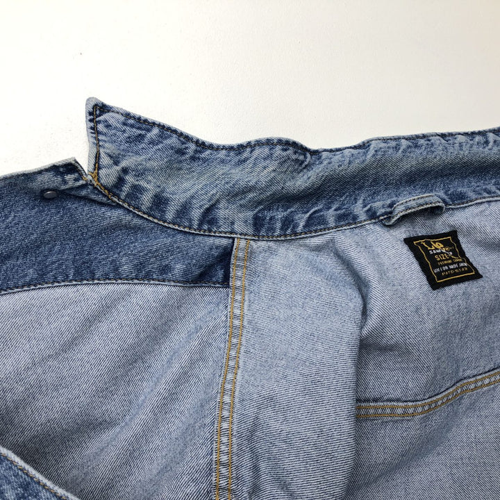 ~90'S Lee RIDER JACKET Denim Jacket, Men's XXL equivalent, Vintage cotton blue type Vintage Second Hand