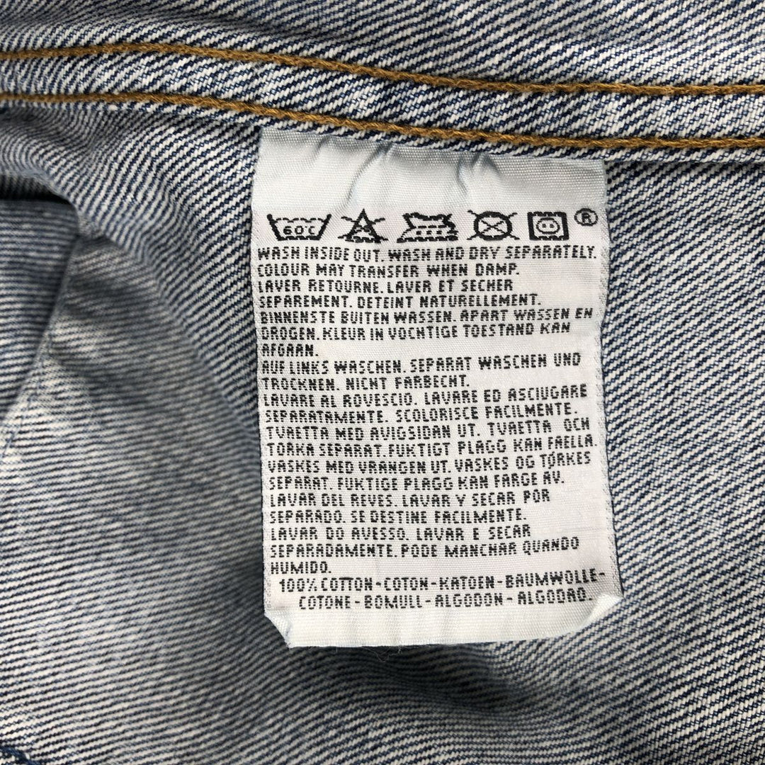 1990'S Levi's 70503-0216 Euro Model Denim Jacket (Men's XXL equivalent) Vintage cotton blue type Vintage Second Hand