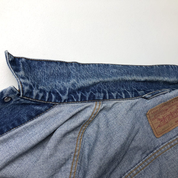 1990'S Levi's 70503-0216 Euro Model Denim Jacket (Men's XXL equivalent) Vintage cotton blue type Vintage Second Hand