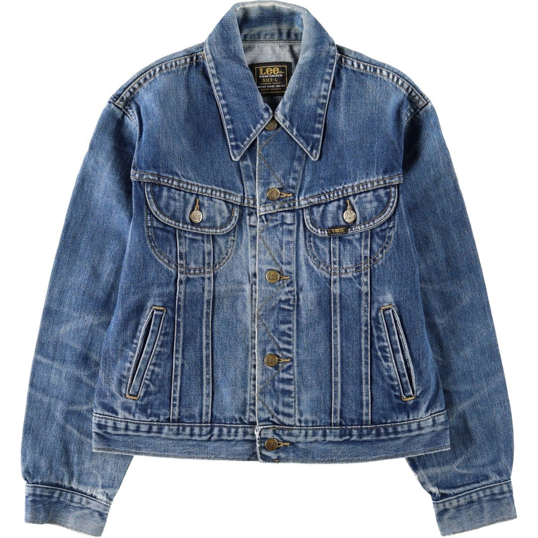 Lee denim jacket, men's size L cotton blue type Vintage Second Hand