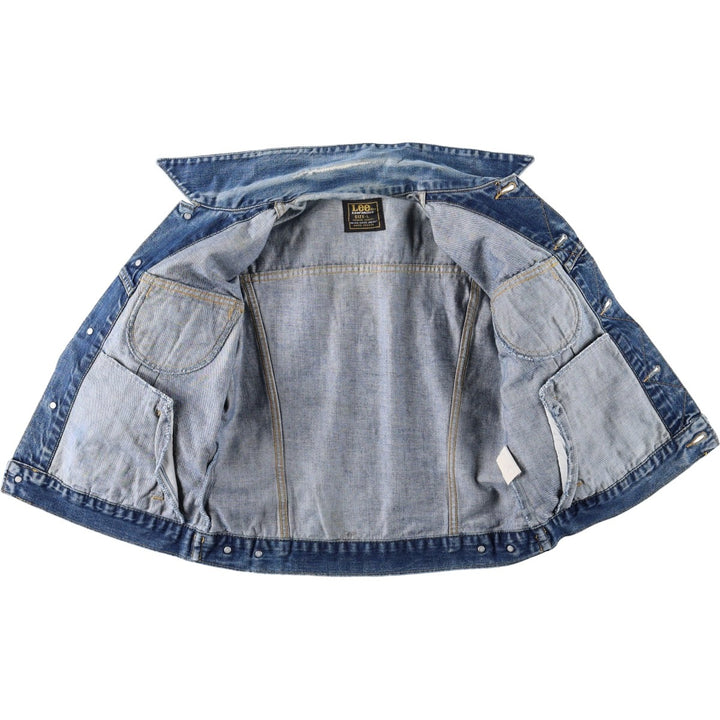 Lee denim jacket, men's size L cotton blue type Vintage Second Hand