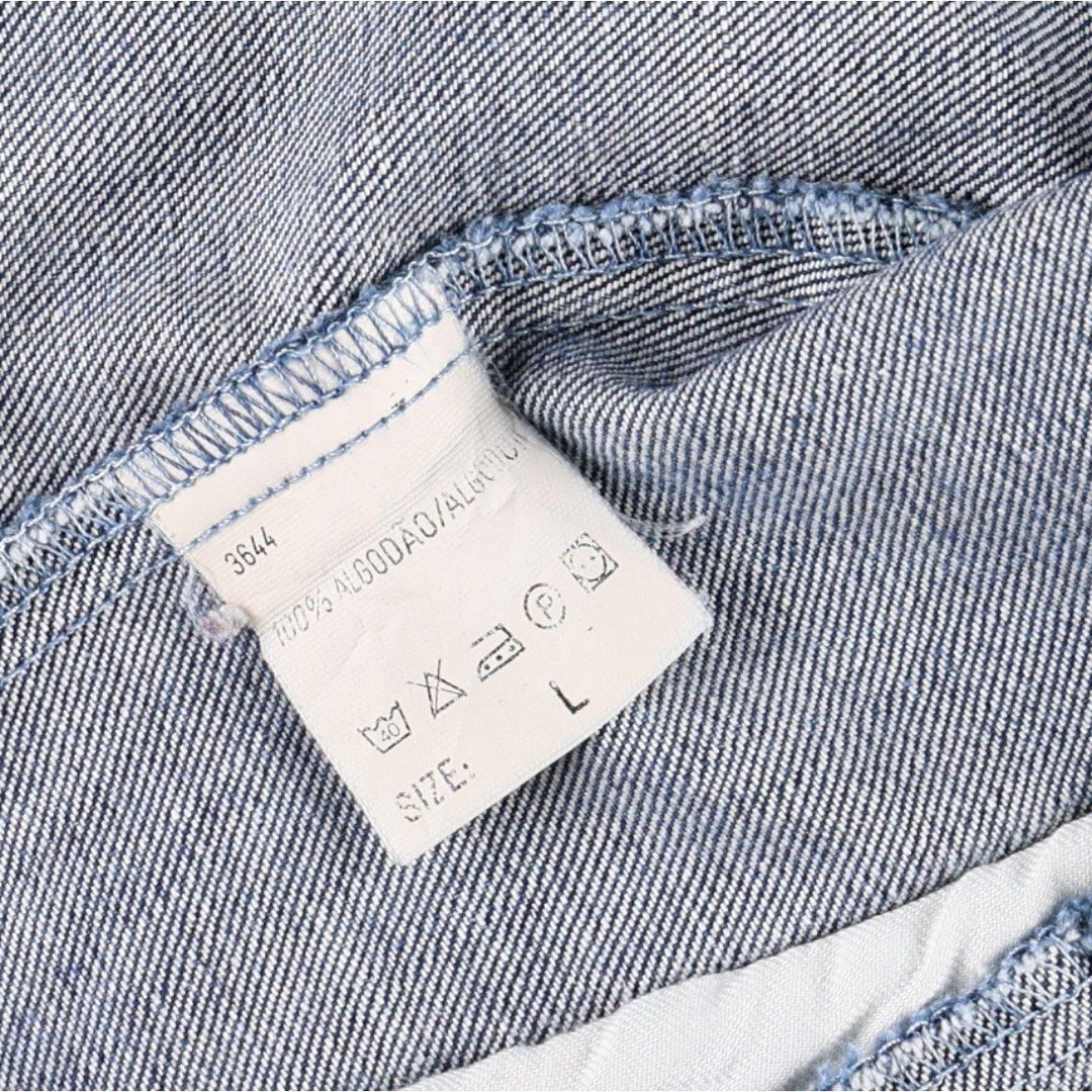 Lee denim jacket, men's size L cotton blue type Vintage Second Hand