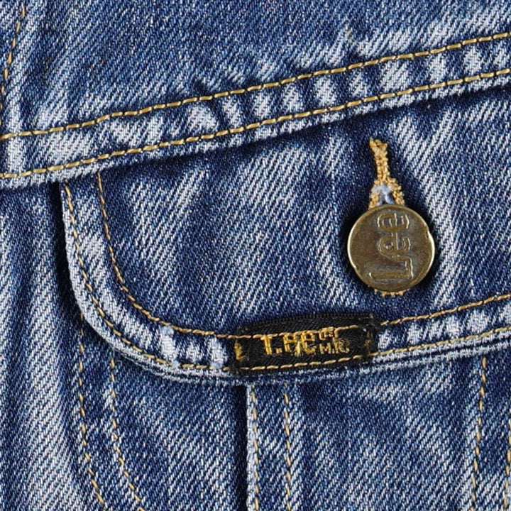 Lee denim jacket, men's size L cotton blue type Vintage Second Hand