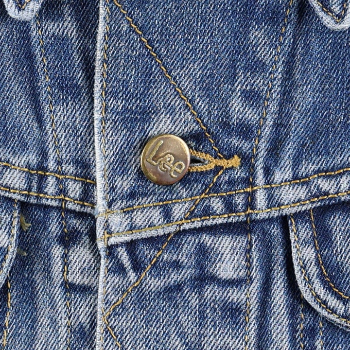 Lee denim jacket, men's size L cotton blue type Vintage Second Hand