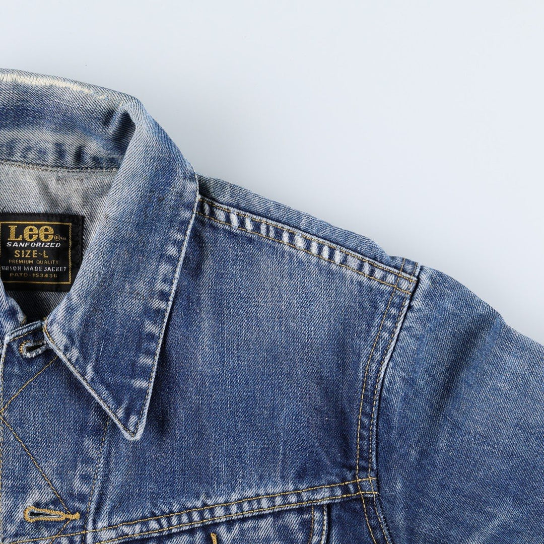 Lee denim jacket, men's size L cotton blue type Vintage Second Hand