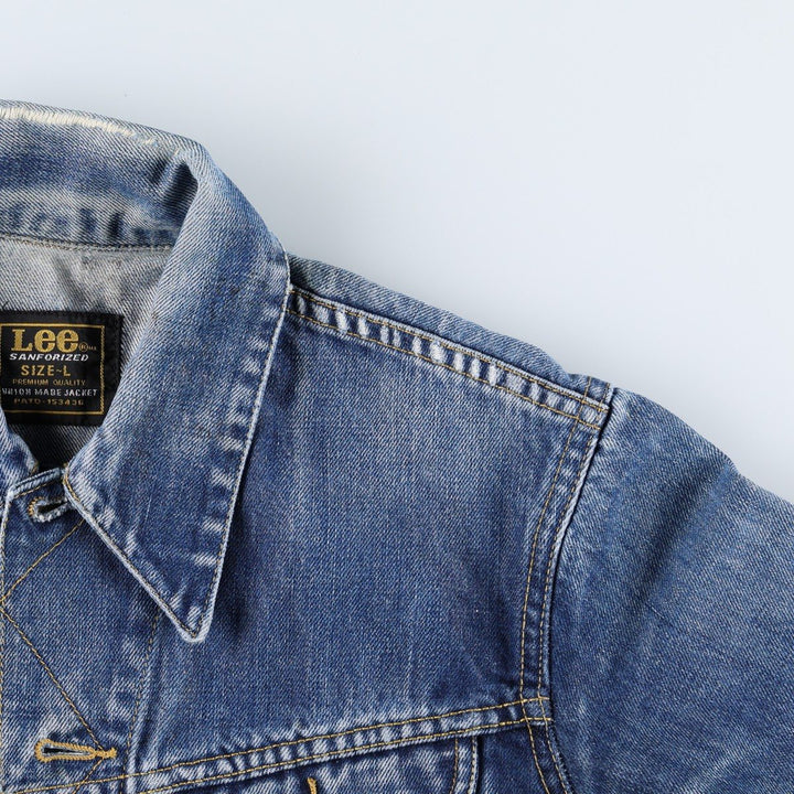 Lee denim jacket, men's size L cotton blue type Vintage Second Hand