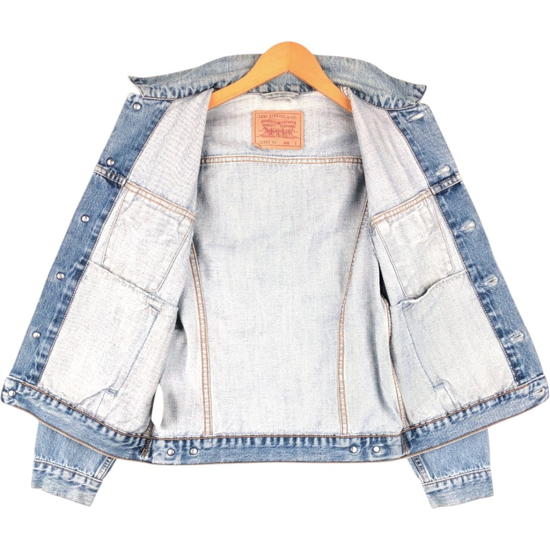 1990'S Levi's 70503-0414 Euro Model Denim Jacket (Men's Size S Equivalent) Vintage cotton blue type Vintage Second Hand
