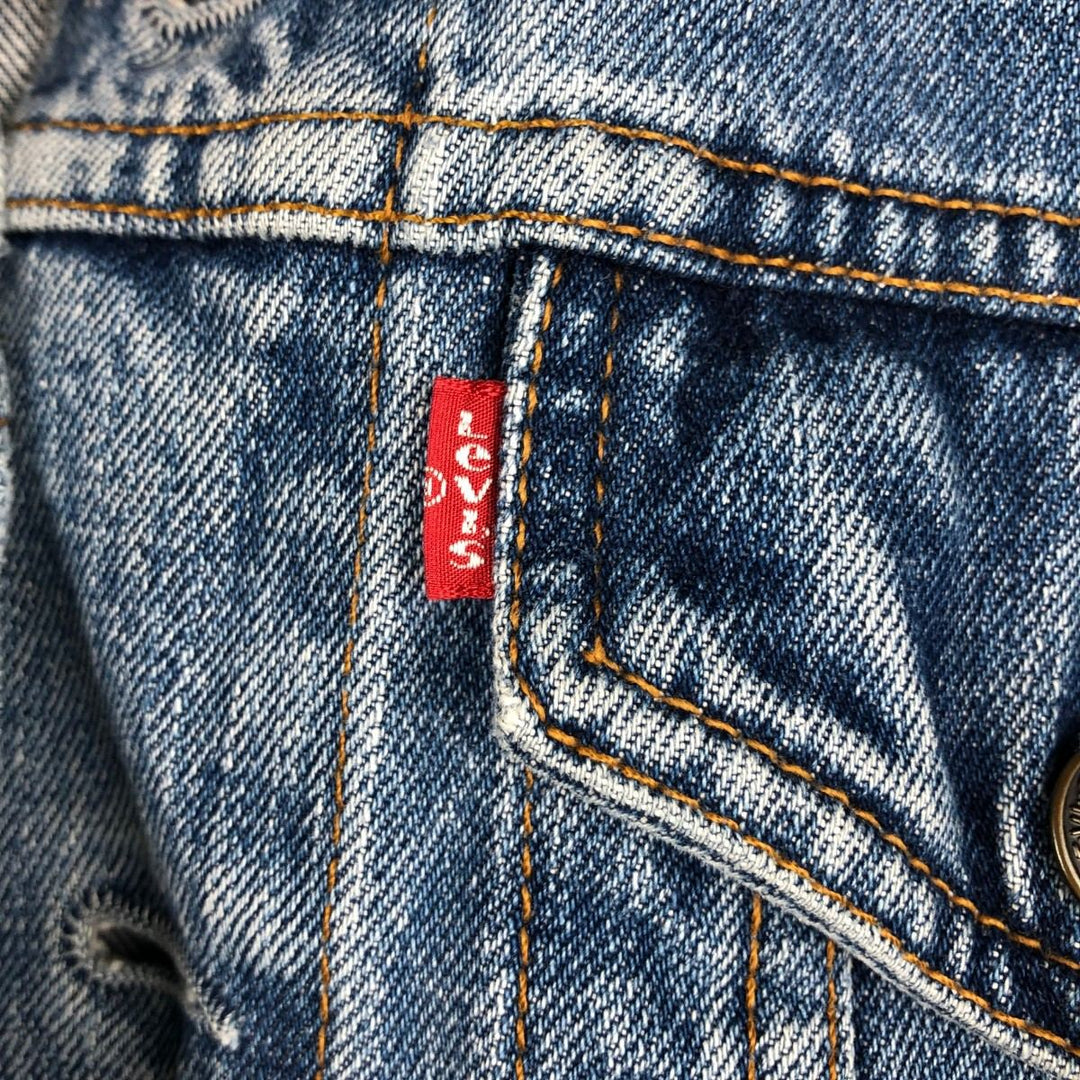 1990'S Levi's 70503-0414 Euro Model Denim Jacket (Men's Size S Equivalent) Vintage cotton blue type Vintage Second Hand