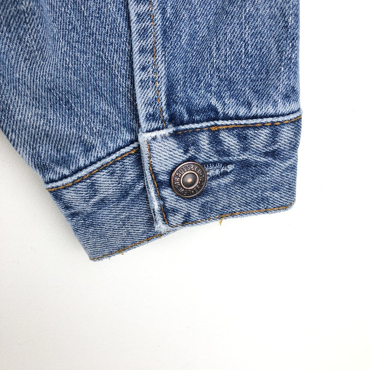 1990'S Levi's 70503-0414 Euro Model Denim Jacket (Men's Size S Equivalent) Vintage cotton blue type Vintage Second Hand