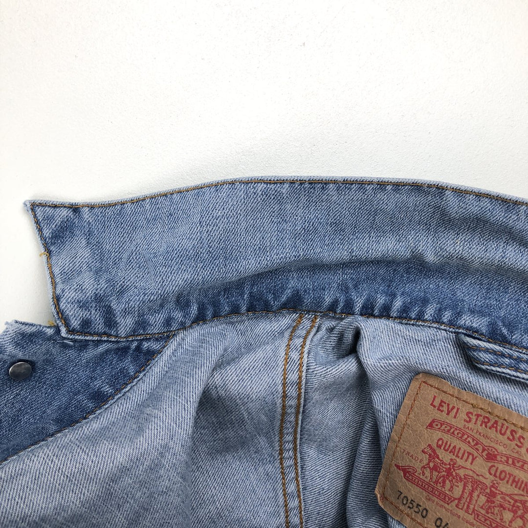 2000'S Levi's 70550-0476 Euro Model Denim Jacket (Men's Size M) cotton blue type Vintage Second Hand