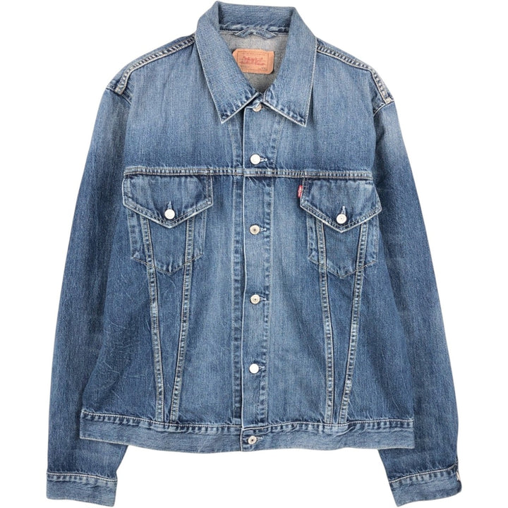 2000'S Levi's 70500-0438 Euro Model Denim Jacket (Men's XXL equivalent) cotton blue type Vintage Second Hand