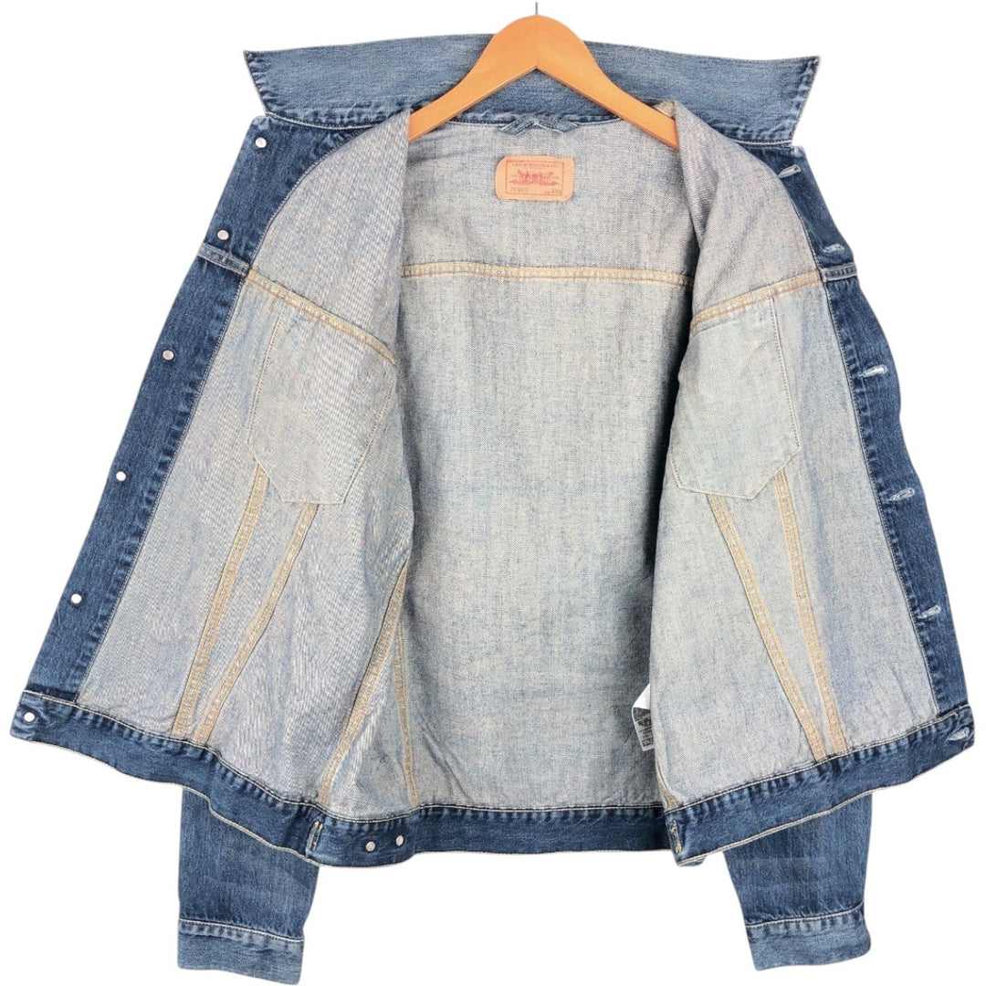 2000'S Levi's 70500-0438 Euro Model Denim Jacket (Men's XXL equivalent) cotton blue type Vintage Second Hand