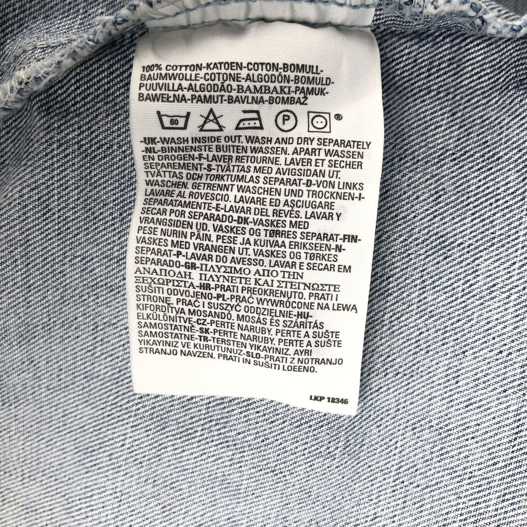 2000'S Levi's 70550-0476 Euro Model Denim Jacket (Men's Size M) cotton blue type Vintage Second Hand