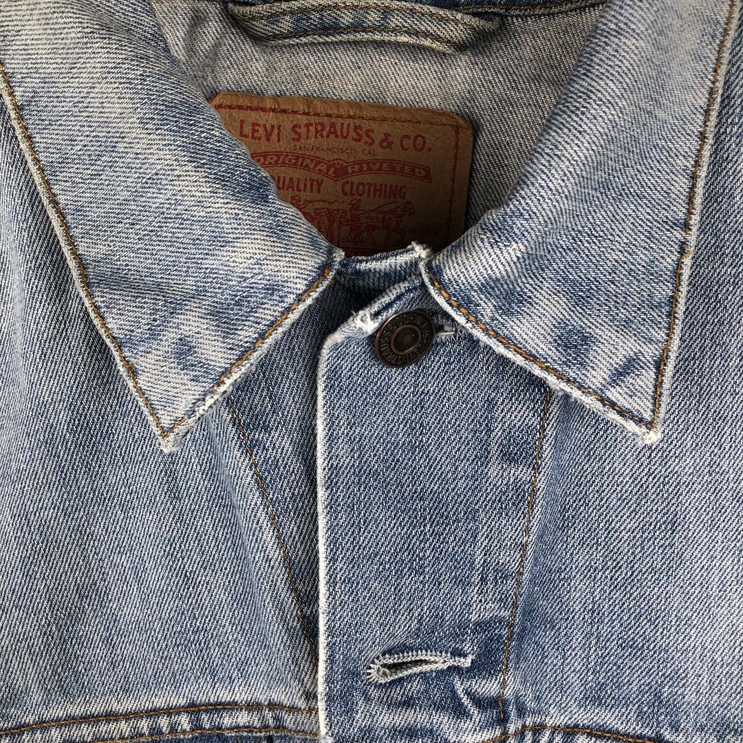 2000'S Levi's 70550-0476 Euro Model Denim Jacket (Men's Size M) cotton blue type Vintage Second Hand